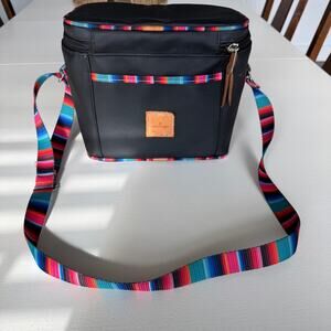 Jon Hart Design Frio Insulated Lunch Bag Serape Straps Black Customized Cooler